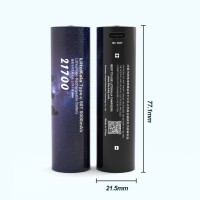 Акумулятор літієвий LiitoKala Type c-50T 21.5*77mm на 5000мАг