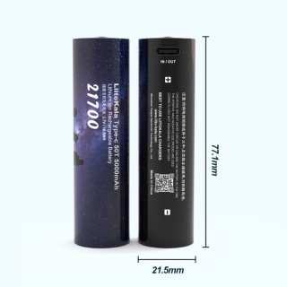 Акумулятор літієвий LiitoKala Type c-50T 21.5*77mm на 5000мАг