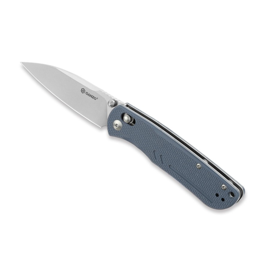 Ніж складаний туристичний Ganzo G771 (8.8 см) D2 / G10 сірий