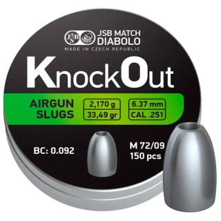 Кулі пневматичні JSB Diabolo KnockOut Slugs .251