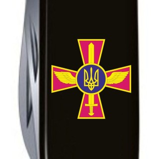 Складаний ніж Victorinox HUNTSMAN ARMY Емблема ПС ЗСУ 1.3713.3_W0040u