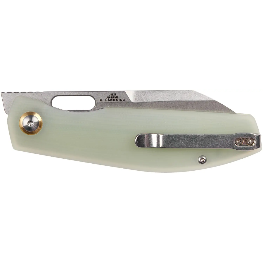 Ніж CJRB Ekko, AR-RPM9 Steel, G-10 natural green