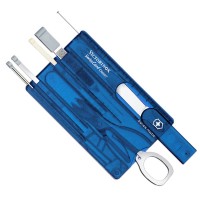 Ніж Victorinox Swisscard 82x54x4мм,10функ,син.прозор