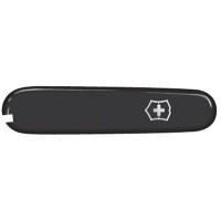 Накладка на ніж Victorinox 91мм black передня з лого (Va+)