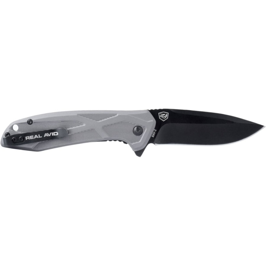 Ніж Real Avid RAV-2, Black Oxide, Aluminum grey