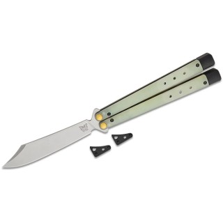 Ніж Benchmade Necron, balisong, jade G10, 99