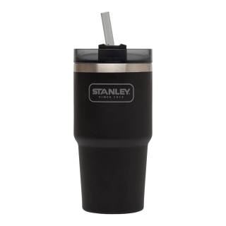 Термочашка з соломинкою Stanley Adventure Quencher 0.6 л Чорна