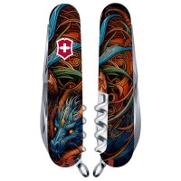 Ніж Victorinox Climber Zodiac 91мм,14функ ,Сапфіровий дракон