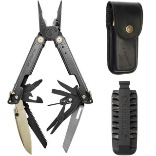 Мультиінструмент Leatherman ARC Obsidian Limited, шкіряний чохол, біти