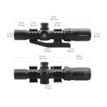 Приціл оптичний Vector Optics MUSTANG GENII 1-4X30 (30 мм) Illum. SFP