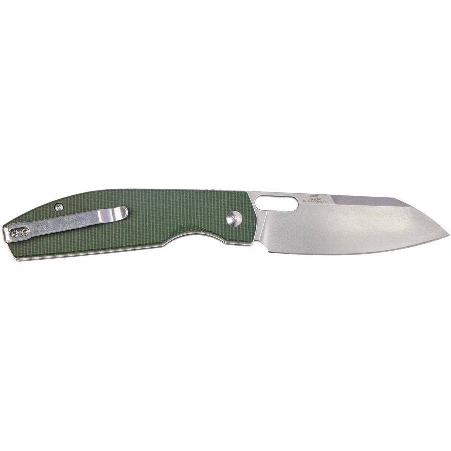Ніж CJRB Ekko, AR-RPM9 Steel, Micarta green