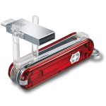 Ніж Victorinox Victorinox@work 58мм,8функ,черв.прозор ,USB3.0,3.1 32Gb (блістер)