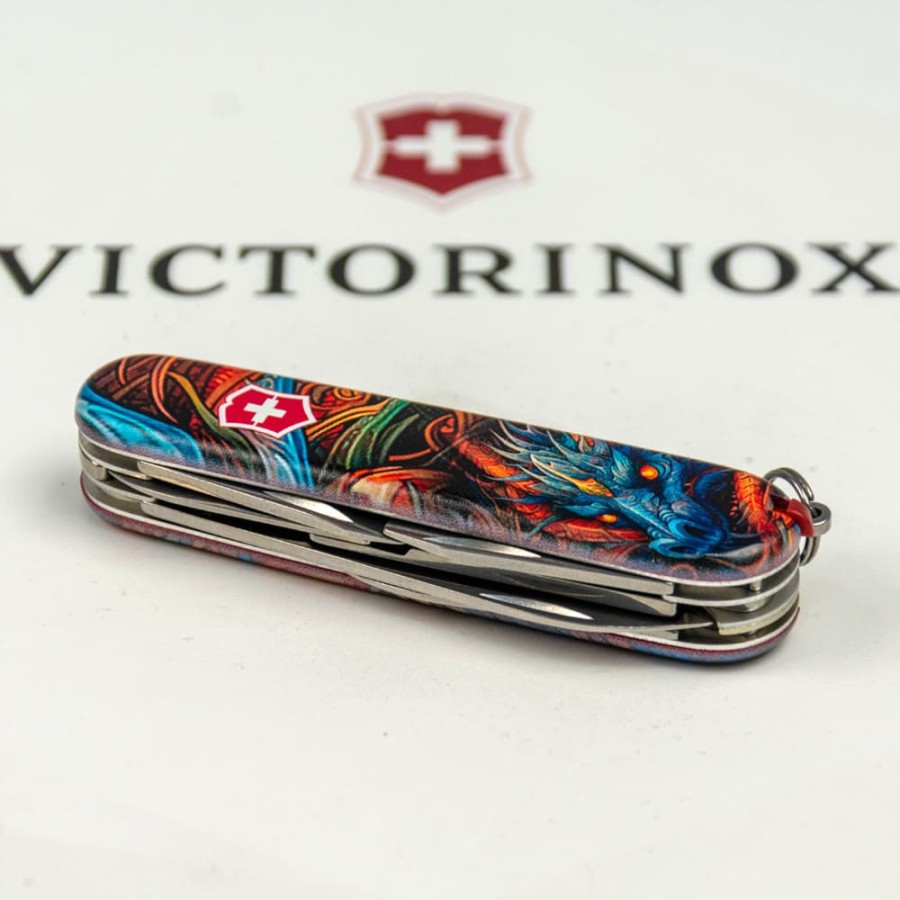 Ніж Victorinox Climber Zodiac 91мм,14функ ,Сапфіровий дракон