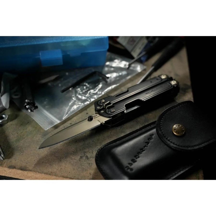Мультиінструмент Leatherman ARC Obsidian Limited, шкіряний чохол, біти