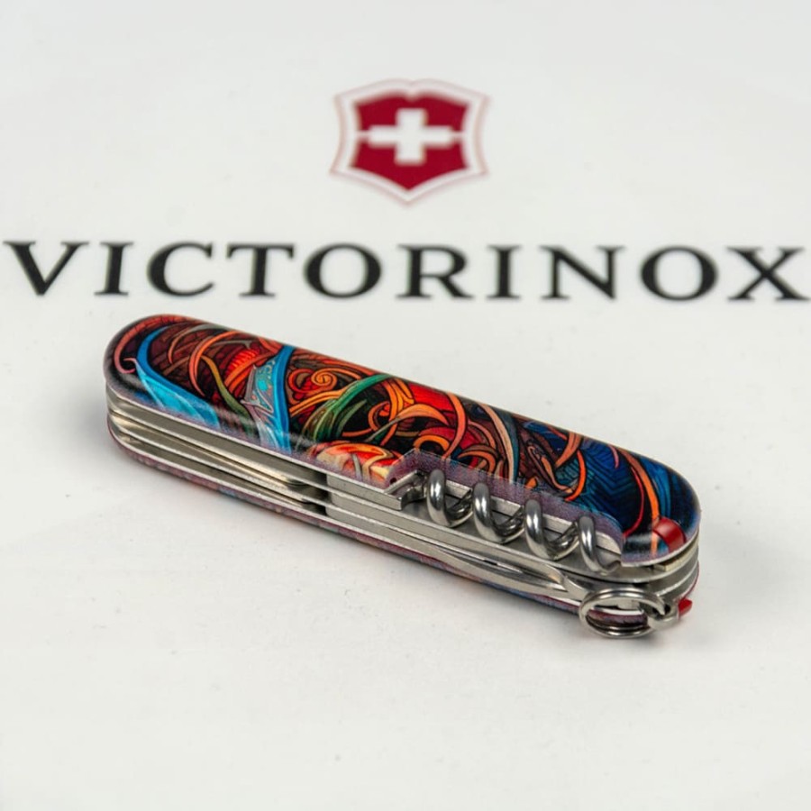 Ніж Victorinox Climber Zodiac 91мм,14функ ,Сапфіровий дракон
