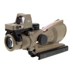 Комплект Trijicon приціл оптичний ACOG 4x32 BAC і приціл коліматорний RMR 3.25 МОА FDE