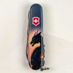 Ніж Victorinox Climber Zodiac 91мм,14функ ,Дракон в променях сонця