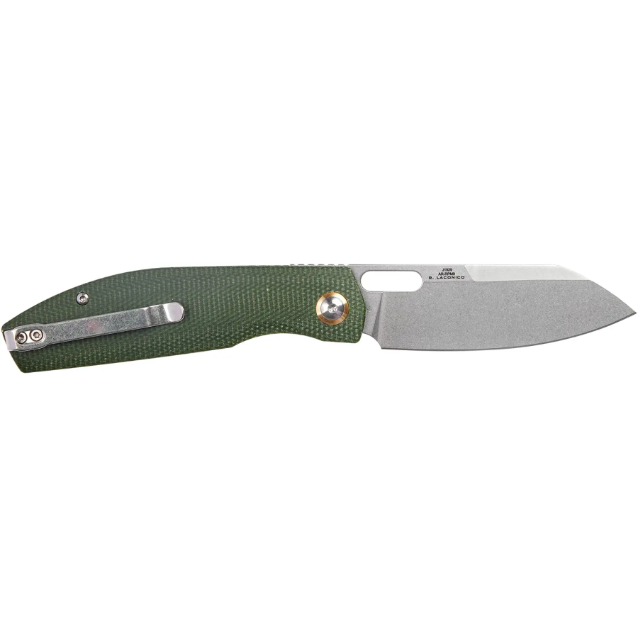 Ніж CJRB Ekko, AR-RPM9 Steel, Micarta green