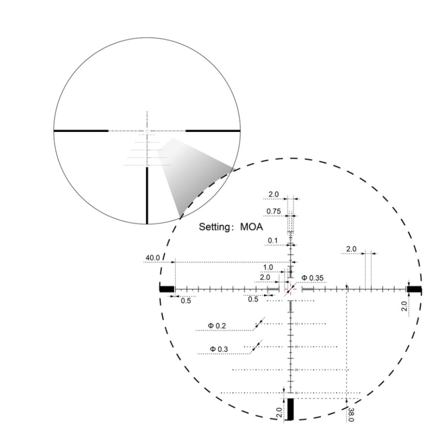 Приціл оптичний Vector Optics Sentinel 6-24x50 (30 мм) illum. FFP
