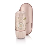 Портативна еспресо-кавоварка Wacaco Nanopresso рожева з чохлом, механічна, для меленої кави