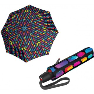 Парасоля складана Knirps T.200 Medium Duomatic Create Black