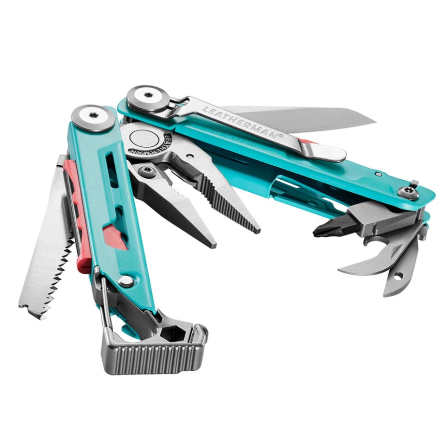 Мультиінструмент Leatherman Signal Aqua Silver,