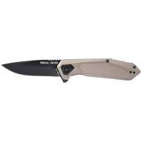 Ніж Real Avid RAV-3, Black Oxide, Aluminum + SS beige