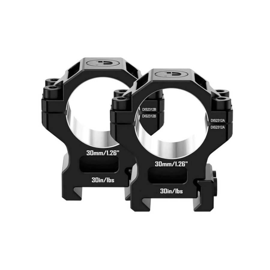 Кільця Discovery 7075AL For Picatinny 30mm 1.26in DGPR2-30-1.26-75 (M240504)