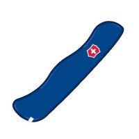 Накладка на ніж Victorinox 111мм blue передня з лого (Va+)