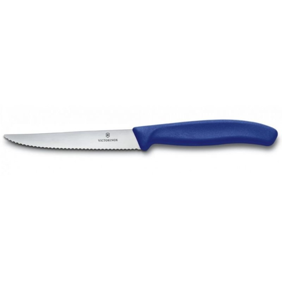 Набір кухонний Victorinox SwissClassic Steak Gift Set 6 ножів лезо 11см хвил. з син. ручкою