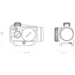 Приціл Hawke Vantage 1x20 - Weaver сітка 3 MOA Dot