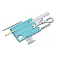 Ніж Victorinox Swisscard Nailcare 82х54х4мм,12функ,блакит.прозор
