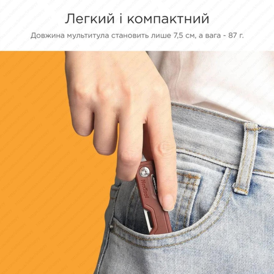 Мультитул NexTool Multi Functional Knife, зелений