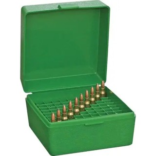 Кейс MTM д/патрон. 243; 308win. .308 Win (7,62/51) на100шт. зелений