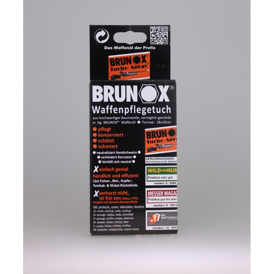 Промаслені серветки для очищення і змащення зброї Brunox Gun Care 5шт
