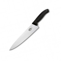 Кухонний ніж Victorinox SwissClassic Carving лезо 20см широке з чорн. ручкою