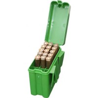 Кейс MTM д/патрон. 223Rem - 222 Mag. зелений.20шт.