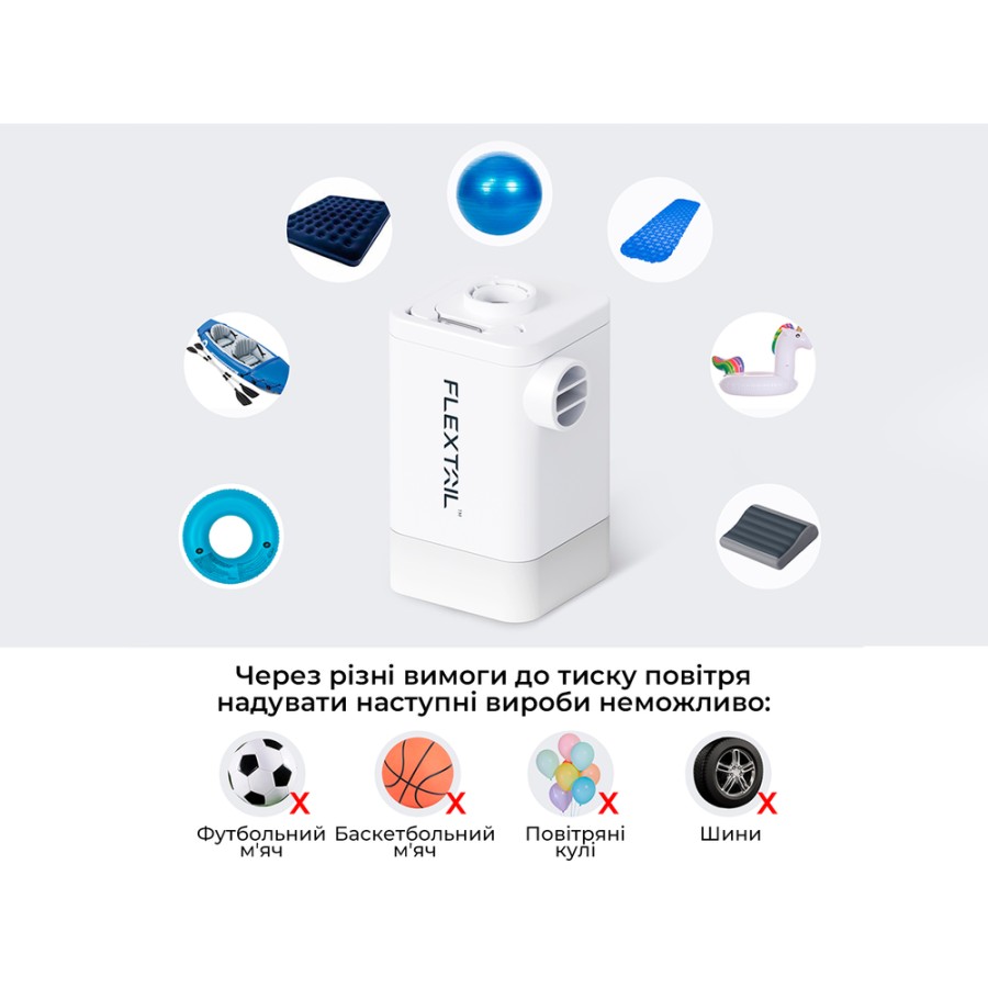 Насос-ліхтар-powerbank кемпінговий Flextail Max Pump 2 Plus, помаранчевий