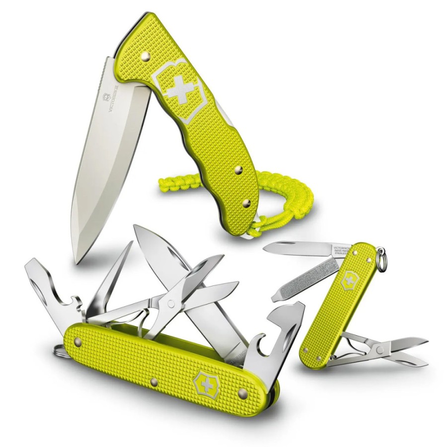 Ніж Victorinox Classic SD Electric Yellow 58мм,5функ,ріфл.жовт