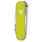 Ніж Victorinox Classic SD Electric Yellow 58мм,5функ,ріфл.жовт
