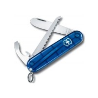 Ніж Victorinox My First 84мм,9функ,син.прозор + ланцюж.41815 + шнур.4187
