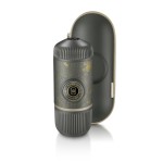 Портативна еспресо-кавоварка Wacaco Nanopresso темно-сіра з чохлом, механічна, для меленої кави