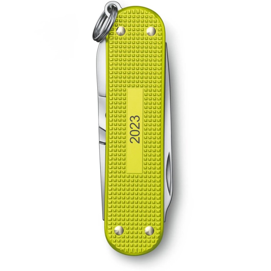 Ніж Victorinox Classic SD Electric Yellow 58мм,5функ,ріфл.жовт