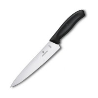 Кухонний ніж Victorinox SwissClassic Carving лезо 19см з чорн. ручкою (блістер)