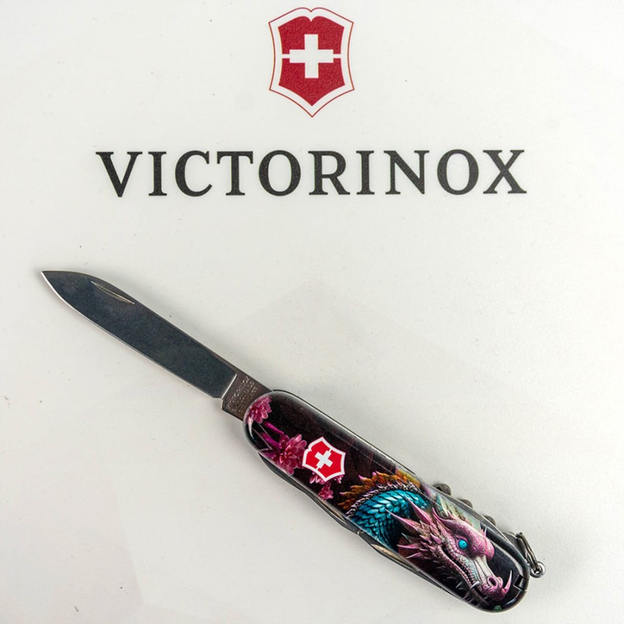 Ніж Victorinox Climber Zodiac 91мм,14функ ,Лазурний дракон