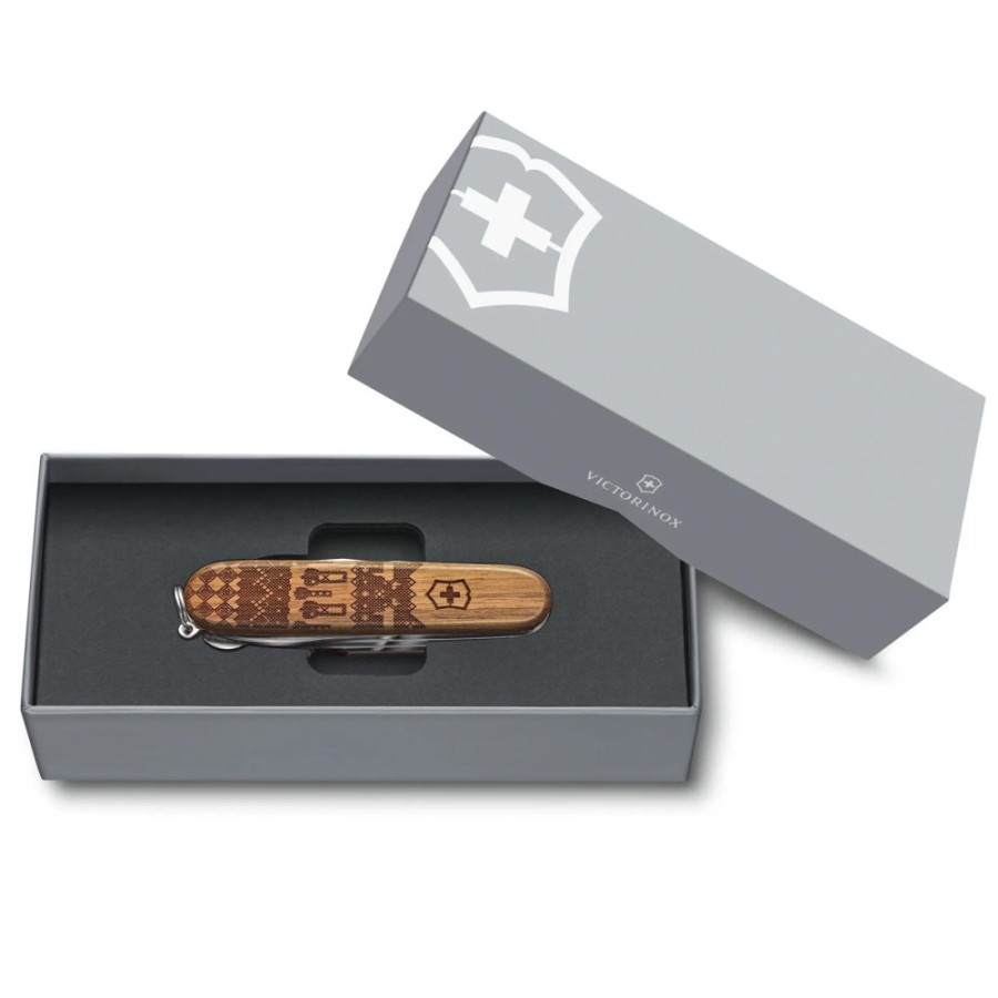 Ніж Victorinox Companion Wood Swiss Spirit LE 2023 91мм,13функ,горіх (Lim.Ed. 12000)