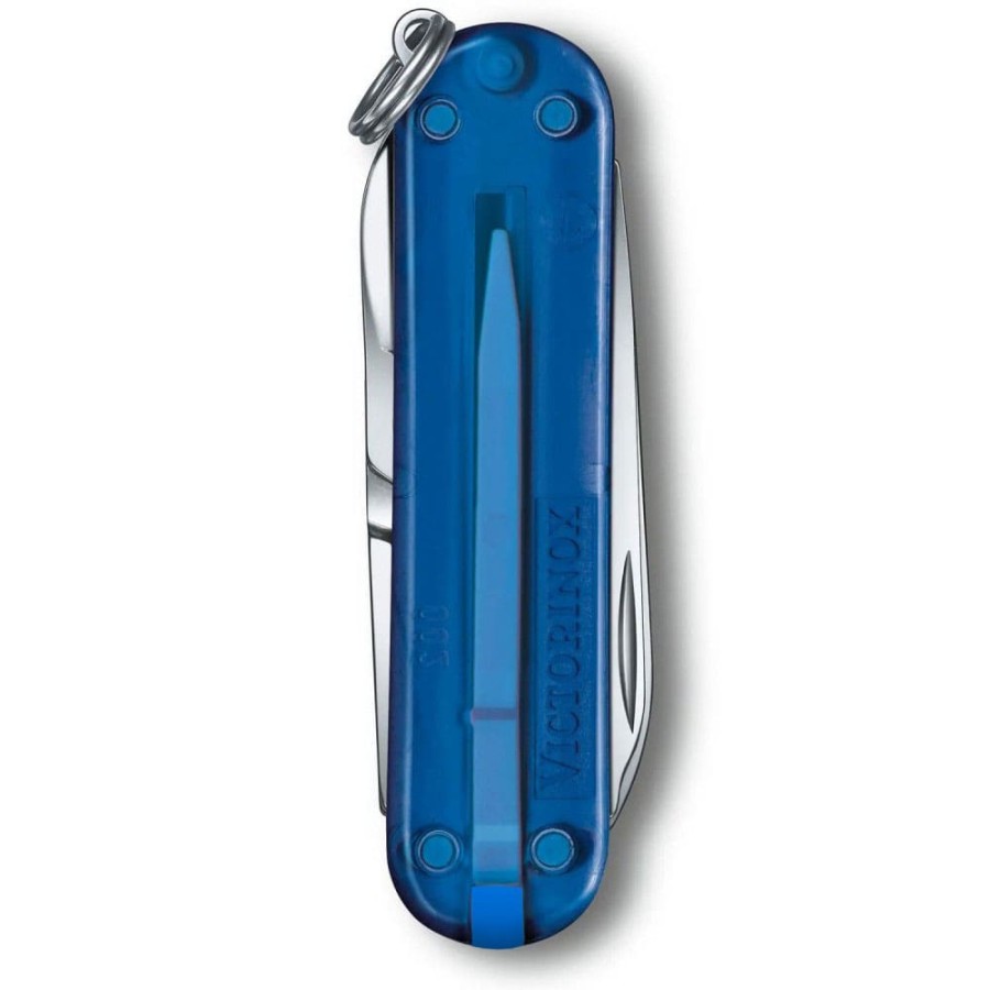 Ніж Victorinox Classic SD Ukraine 58мм,7функ,жовт.прозор-син.прозор