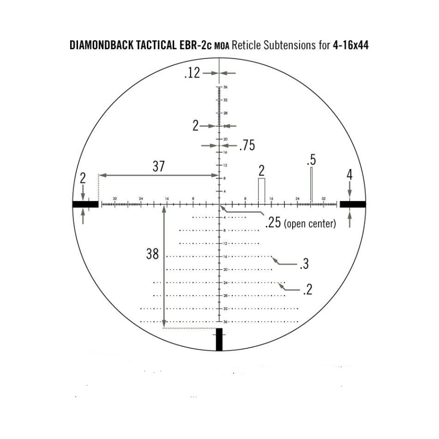 Приціл оптичний Vortex Diamondback Tactical FFP 4-16x44 EBR-2C MOA (DBK-10026)