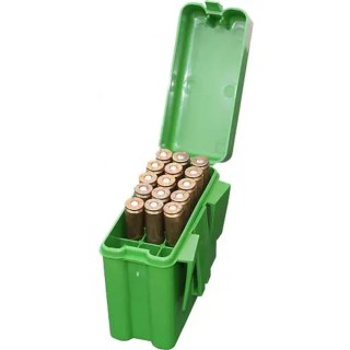 Кейс MTM д/патрон. 223Rem - 222 Mag. зелений.20шт.