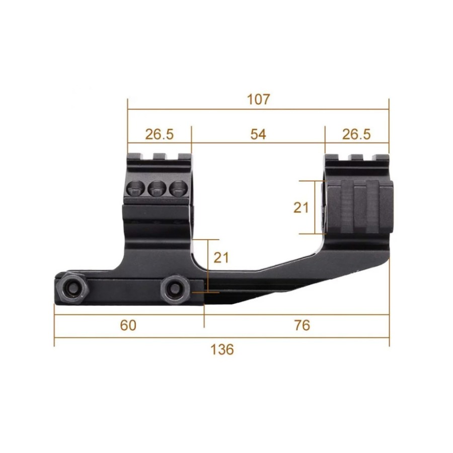 Моноблок Discovery Cantilever Scope Mount For Picatinny 1inch(25,4)/30MM (180103)